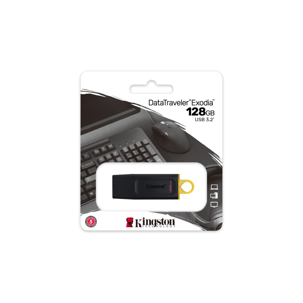 Kingston Flash Memory Exodia Onyx 128GB Usb 3.2