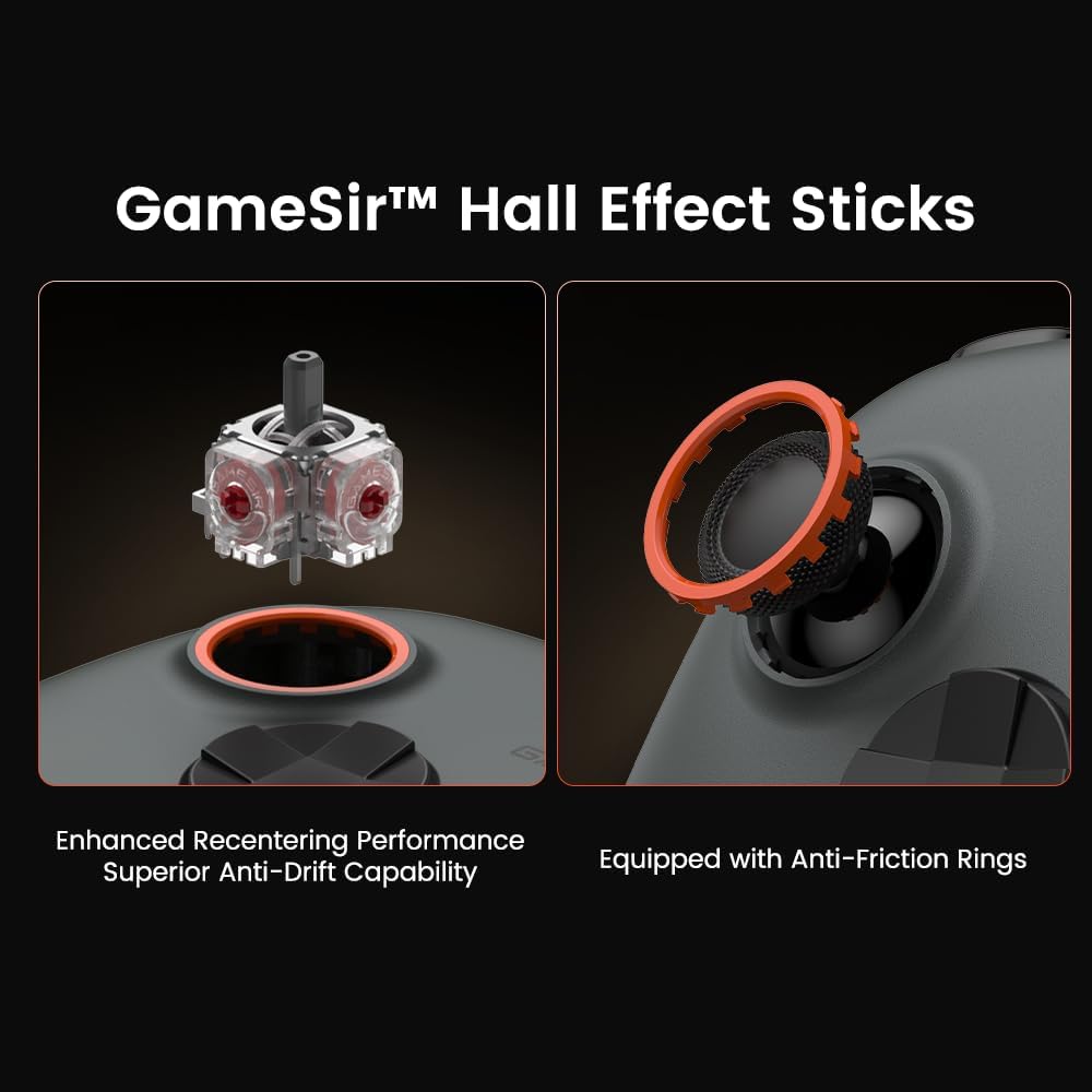GameSir Nova 2 Lite Wireless Controller Compatible with PC/Switch/Steam/Android (Grey)