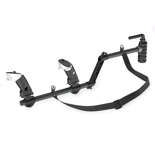 VR Gun Stock for Meta Quest 3/Quest 3S, Compatible with VR Meta Quest 2, Magnetic Gunstock Rifle Adapter with Shoulder Strap for Enhance Stability