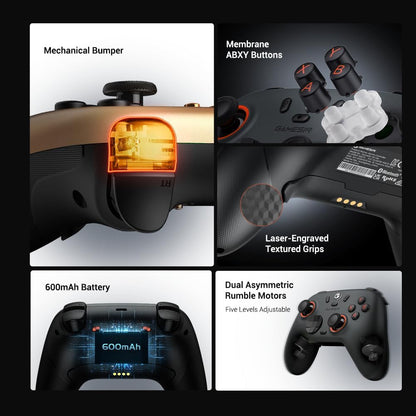 GameSir Nova 2 Lite Wireless Controller Compatible with PC/Switch/Steam/Android (Grey)