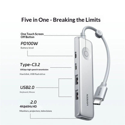 UGREEN USB C HUB 5 in 1