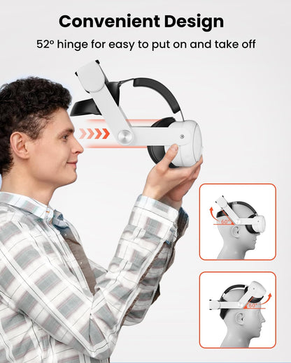 Geekera Head Strap for Meta Quest 3 / 3S With Battery 10000mAh