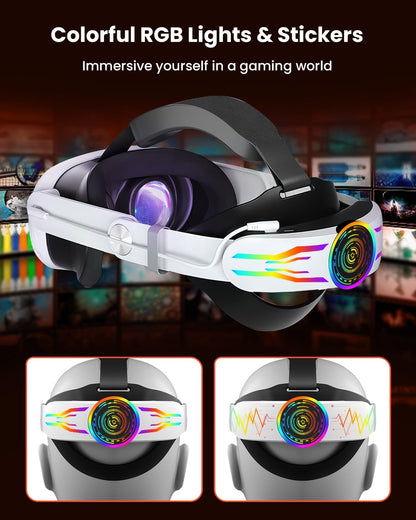 Geekera Head Strap for Meta Quest 3 / 3S With Battery 10000mAh