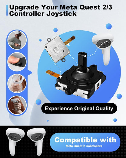 Meta Quest 3 Controllers Joysticks Replacement