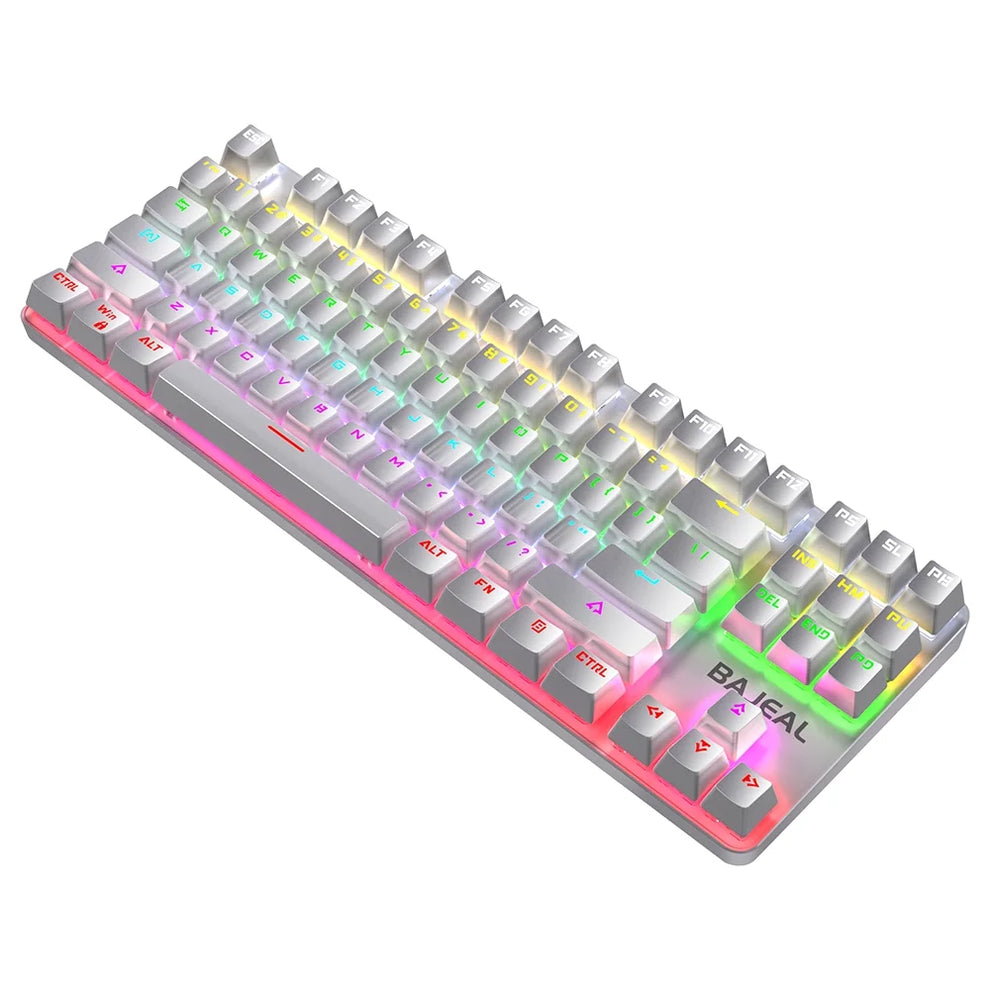Bajeal K200 Wired RGB Gaming Keybaord 80% - White
