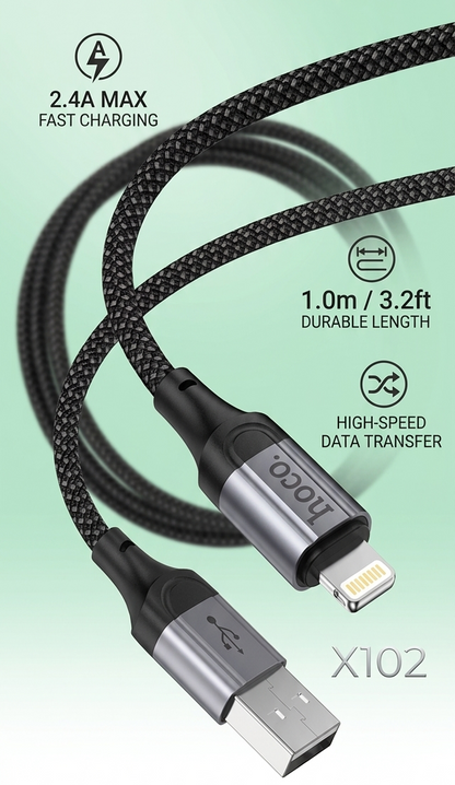 HOCO Usb-A to Lightning Data and Charging Cable x102