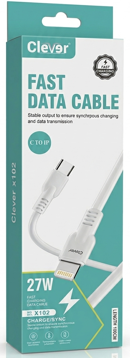 CLEVER Cable USB Type-C to Lightning x102