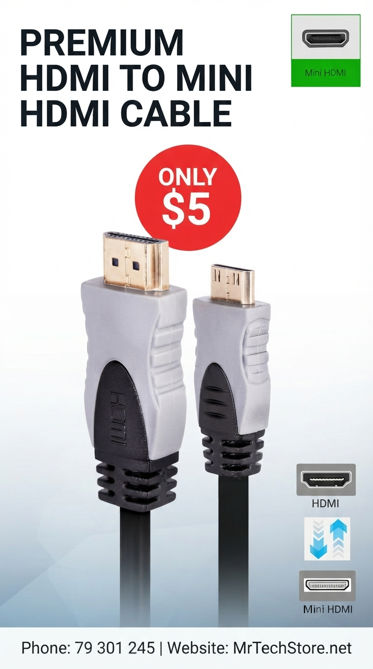 HDMI to Mini HDMI Cable