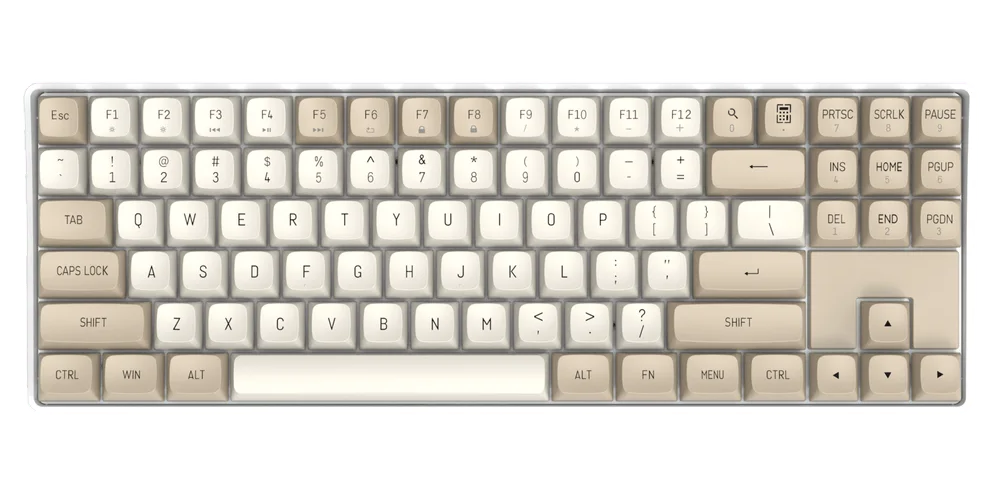 DarkFlash GD87 Mechanical keyboard - Milky & Brown