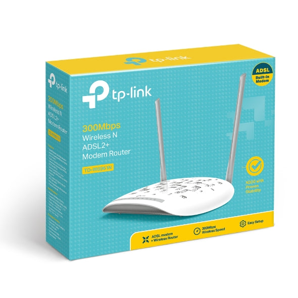 TP-LINK Wireless N ADSL2+ Modem Router TD-W8961N 300Mbps