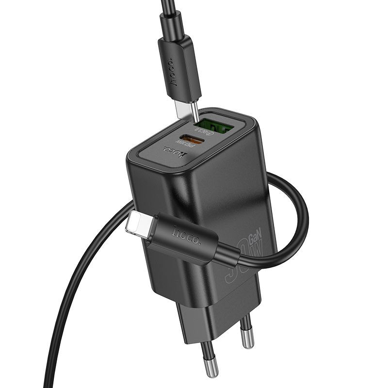 ADAPTER HOCO N63 30W+QC3.0 CHARGER (TypeC - IPH)